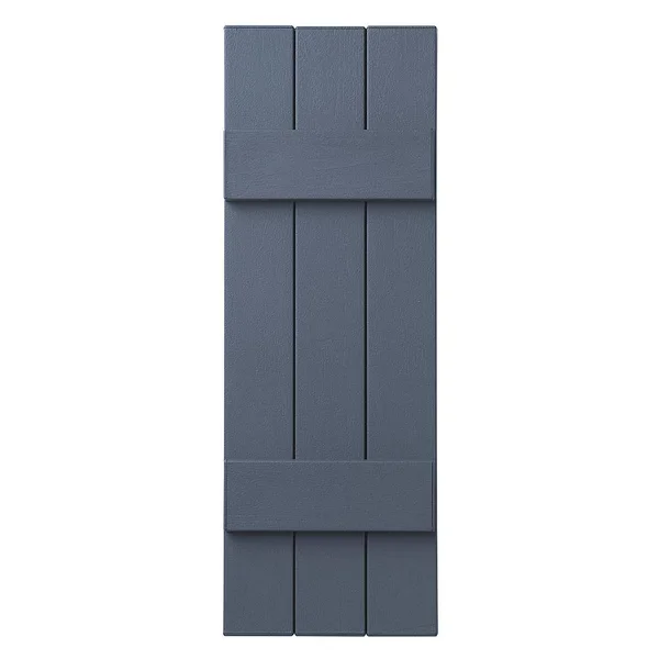 3 Closed Board and Batten Shutter Ply Gem Size: 31x22 H x 11x22 W - Color: Blue