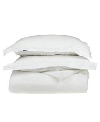 Superior 1000 Thread Count Cotton Solid Duvet Set - Full/Queen - Blue