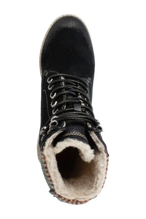 White Mountain Women's Theo Winter Bootie - Black Suede