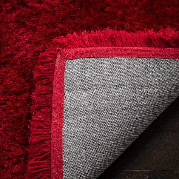 Safavieh Luxe Shag Red 3 ft. x 5 ft. Area Rug