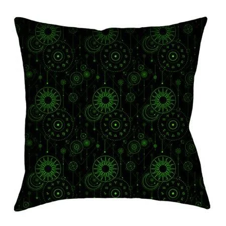 Latitude Run Avicia Pillow COVER, Size: 16\ x 16\, Black