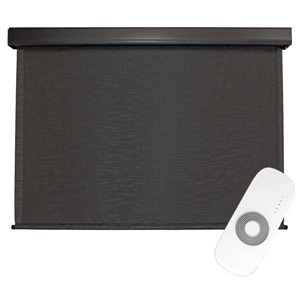 Keystone Fabrics Valanced Motor-Operated Outdoor Shade - 8-ft x 8-ft, Kona