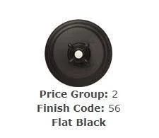 Brasstech 230/56 Flat Black Shower Drain Trim
