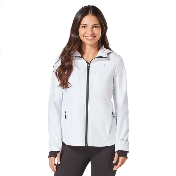 Free Country Womens Regular Fit Long Sleeve Softshell Jacket - White x Large