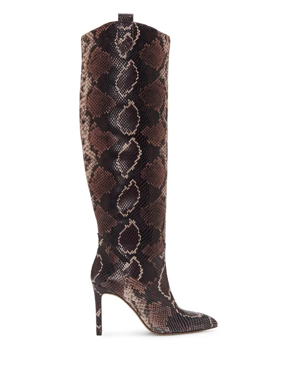 Vince Camuto Kervana Womens Embossed Knee-High Boots
