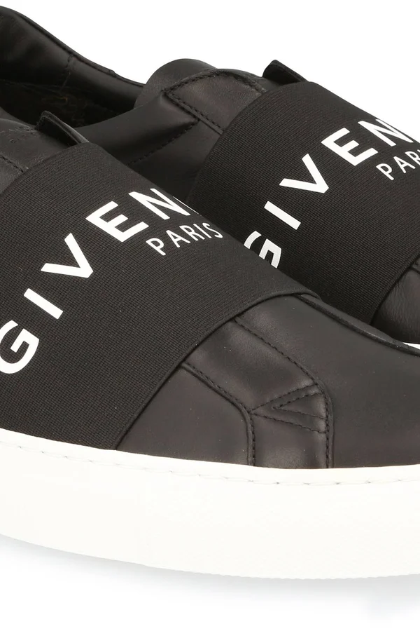 Givenchy - Men Urban Street Leather Slip-On Sneakers Black 40