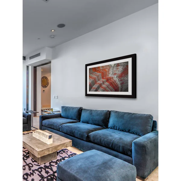 Marmont Hill 'Traveling Layers' Framed Painting Print, Red