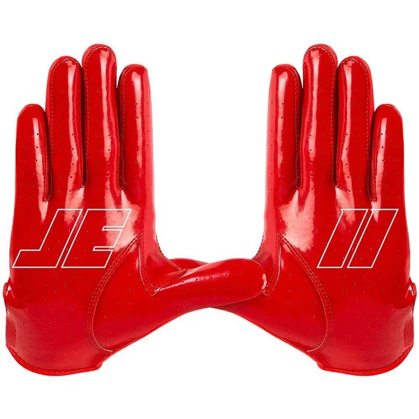 Cutters JE11 Signature Series Adult Football Receiver Gloves - L, Red