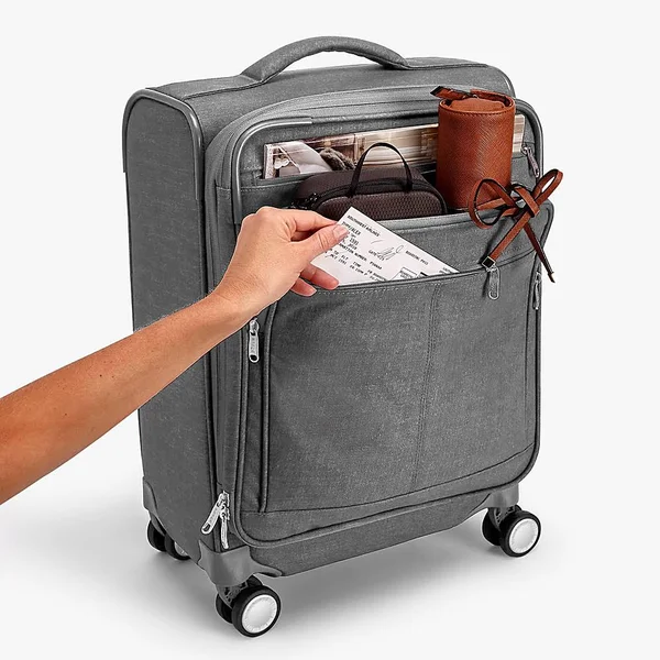 eBags Piazza 22x22 Carry-On Spinner Heathered Graphite