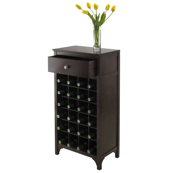 Winsome Ancona Modular 24 Bottle Wine Cabinet with Drawer