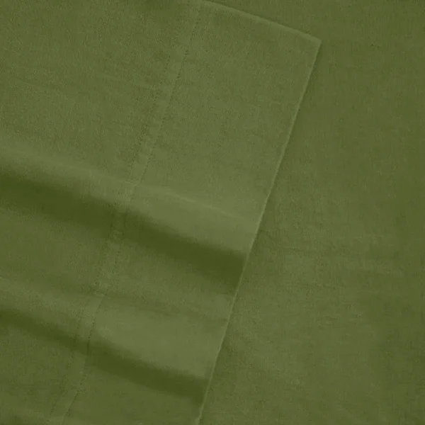 Tribeca Living Solid Flannel Sheet Set, King, Deep Red