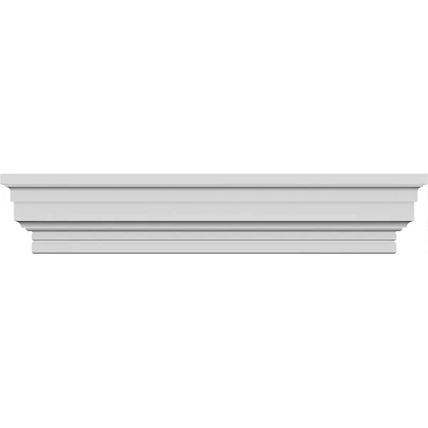 Ekena Millwork CRH04X180ST 180x22 Bottom Width x 182 1/2x22 Top Width x 3 7/8x22H x 1/4x22P Stockport Crosshead