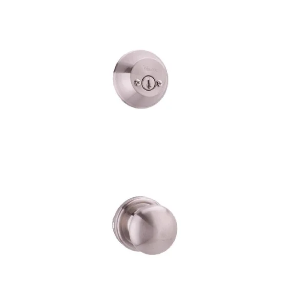 Weslock 2109I Satin Nickel Double Cylinder Interior Pack Featuring An Impresa Knob From - Silver