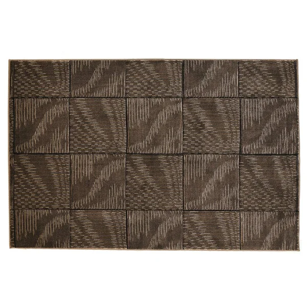 Linon Milan Striped Area Rug Brown