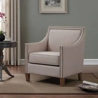 Strick & Bolton Earnshaw Accent Chair (Sand), Beige(Polyester)