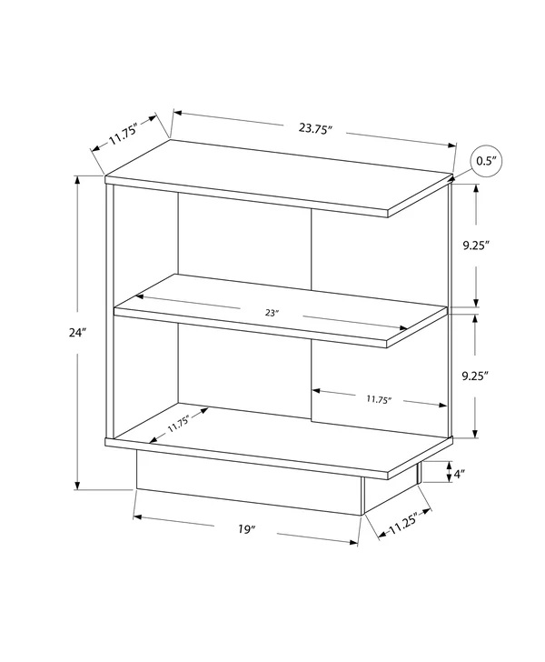 Monarch Accent Table - 24x22H - Dark TAUPE.