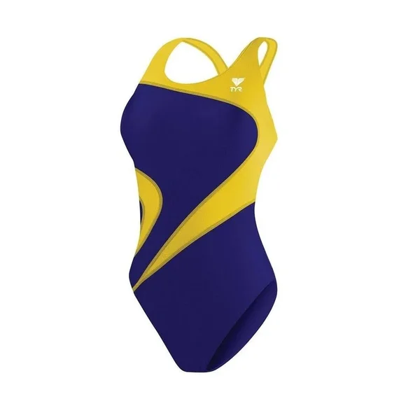 TYR Girl's Alliance T-Splice Maxfit Swimsuit Gold 24 Malit1y