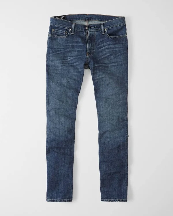 Men's Straight Jeans in Medium Wash - Size 29 x 30, Abercrombie & Fitch