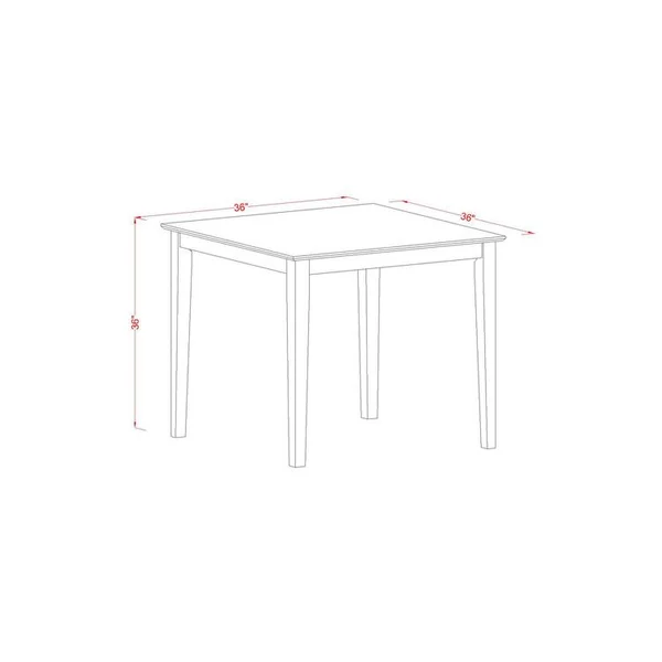 East West Furniture VNKE5-WHI-W 5 Piece High Table and 4 Bar Stools Set