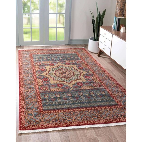 Unique Loom Quincy Palace Area Rug - 10& 6 x 16& 5 (Red)