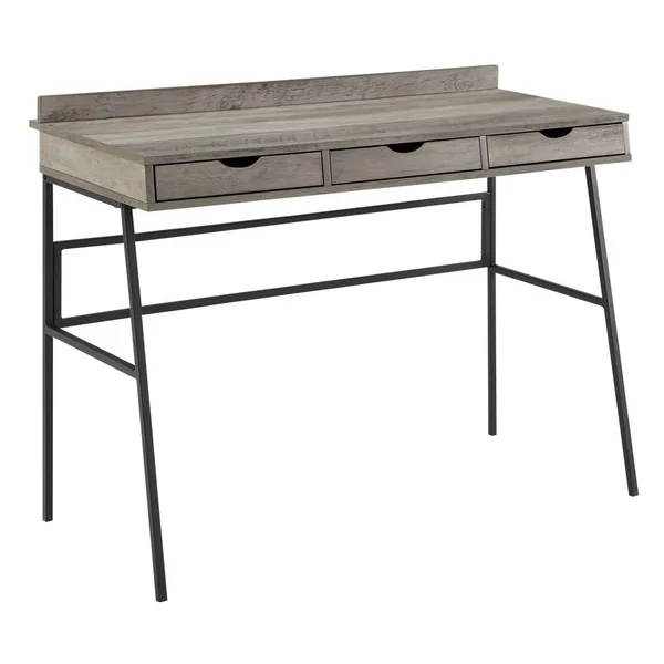 Walker Edison - Industrial Wood 3-Drawer Computer Desk - Gray Wash