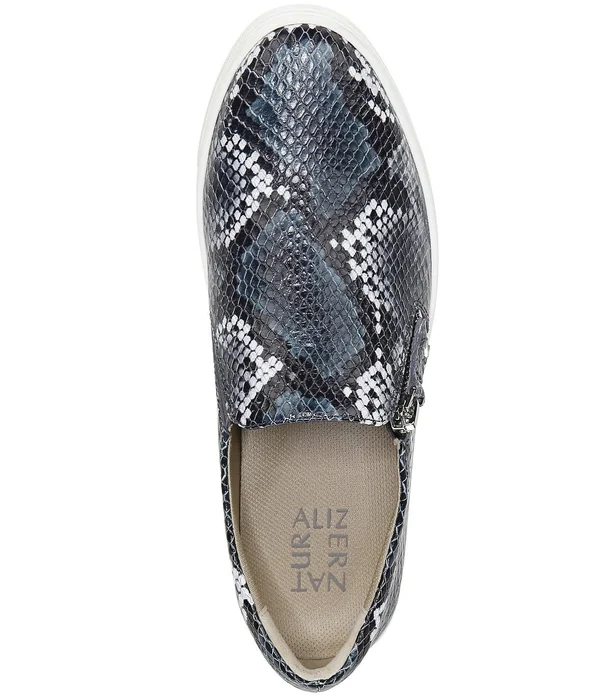 Naturalizer Hawthorn Sneakers - Blue Grey Snake Leather