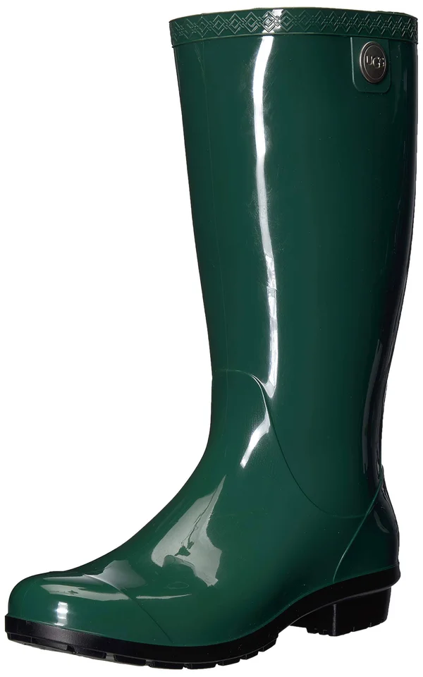 Ugg Women's Shaye Rain Boots Pine 6 Green