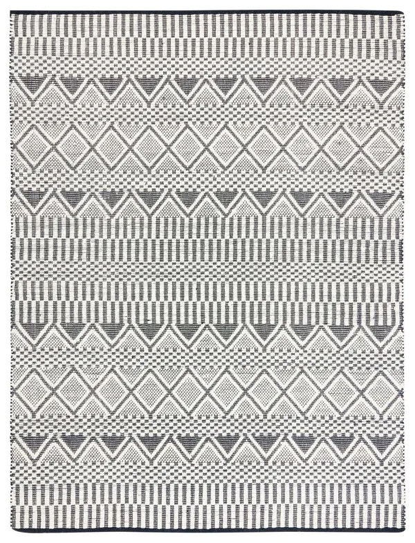 Safavieh Natura Rug Collection NAT853A - Ivory, Black - 9& x 12&