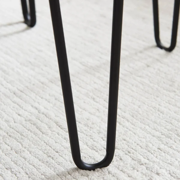 HEMSLY Mid Century Round Nesting Tables - White