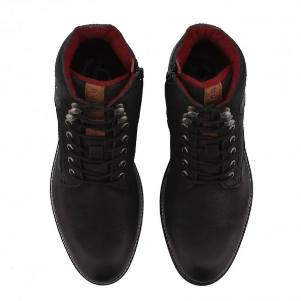 Bugatti Ringo 321-34534-3500-1000 Black Leather 44 EU Mens Ankle Boots