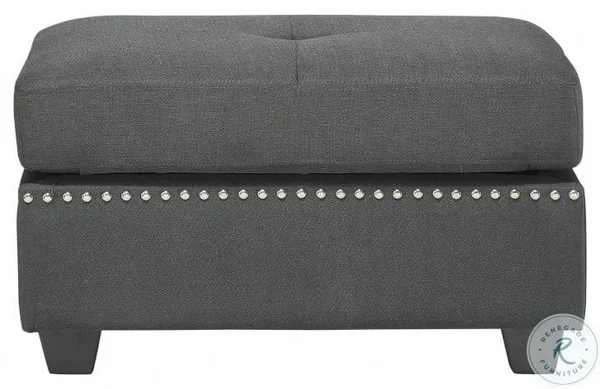 Homelegance Dasha Dark Gray Ottoman
