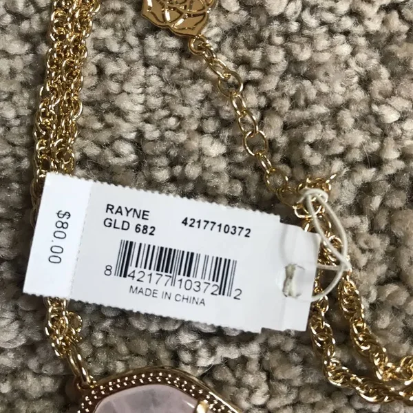 Kendra Scott Gold Rose Quartz Rayne Necklace