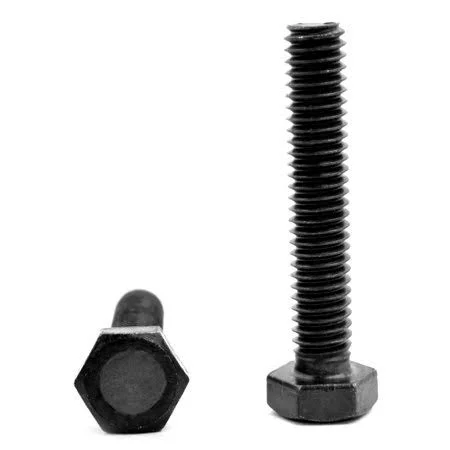 5/16 inch-18 x 3 1/2 inch (FT) Coarse Thread Grade 5 Hex Tap (Full Thread) Bolt Medium Carbon Steel Black Oxide Pk 50