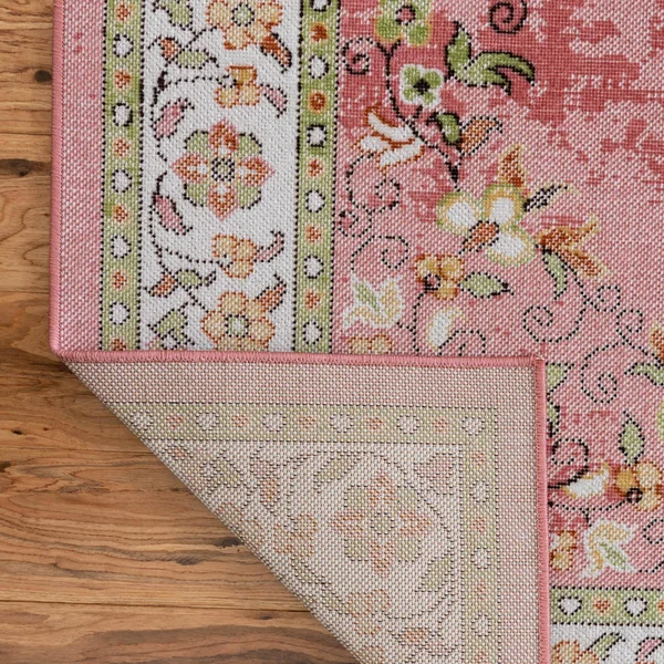 Lucerne 4x6 Rose Bohemian Area Rug