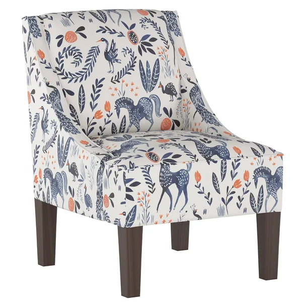 Hudson Swoop Armchair Animal Print Ivory - Threshold