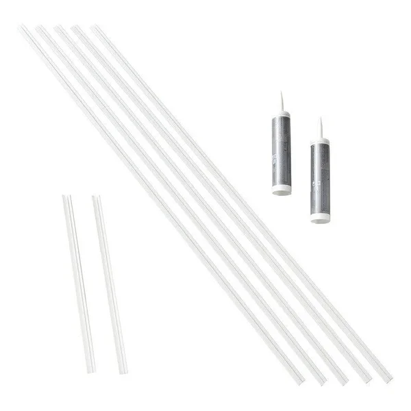 Fasade Fleur De Lis in Matte White Backsplash 15 Square Foot Kit