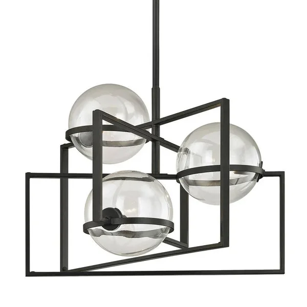 Troy Lighting Elliot 6 Light Pendant - Black - F6226