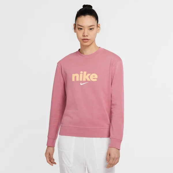 Nike Womens Crew Neck Long Sleeve T-Shirt, Medium, Purple