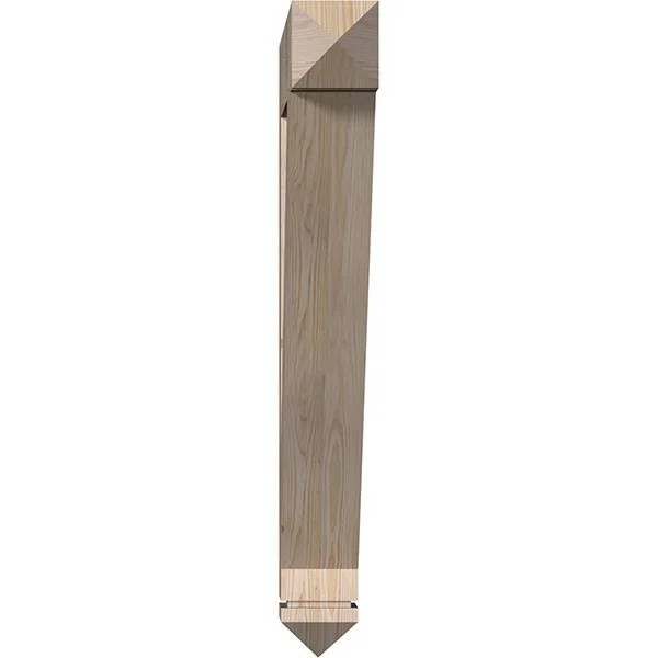 Ekena Millwork 5 1/2x22W x 38x22D x 44x22H Traditional Arts & Crafts Smooth BRACKET - Douglas Fir