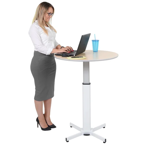 Pneumatic Adjustable Round Pedestal Table