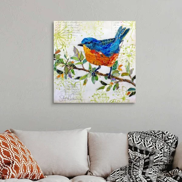 Happy Bird I, Canvas Wall Art, 30x30, Great Big Canvas