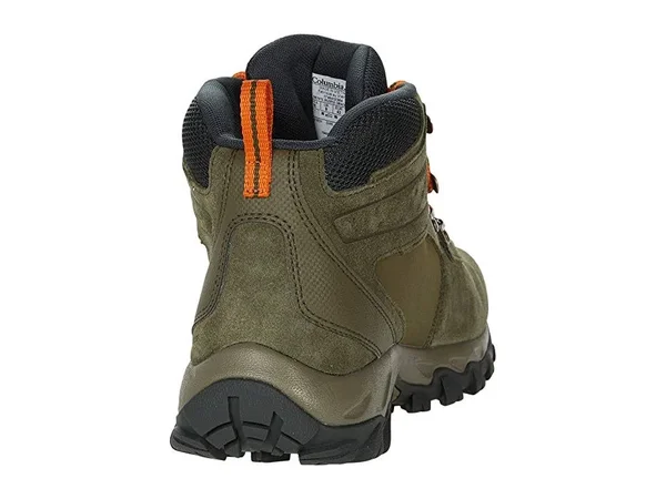Columbia Men's Newton Ridge Plus II Suede Waterproof Hiking Boot - Nori/Light Orange, 11