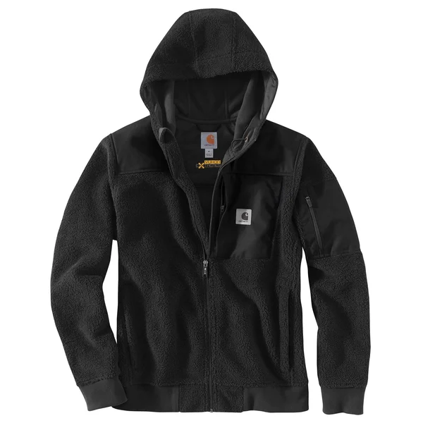 Carhartt Yukon Extremes Wind Fighter Fleece Active Jac - Black - Small