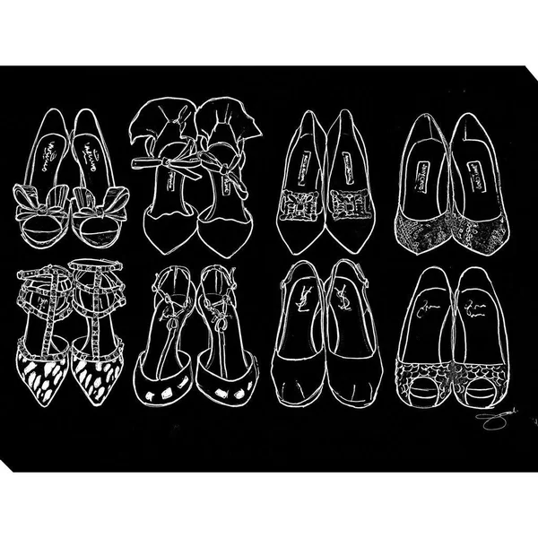 Picture Perfect International by Jodi Shoe Goals Giclee Print Canvas Wall Art, 30 Inches x 40 Inches x 1.5 Inches