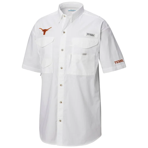 Columbia NFL Bonehead Short Sleeve Shirt L, TEX, White