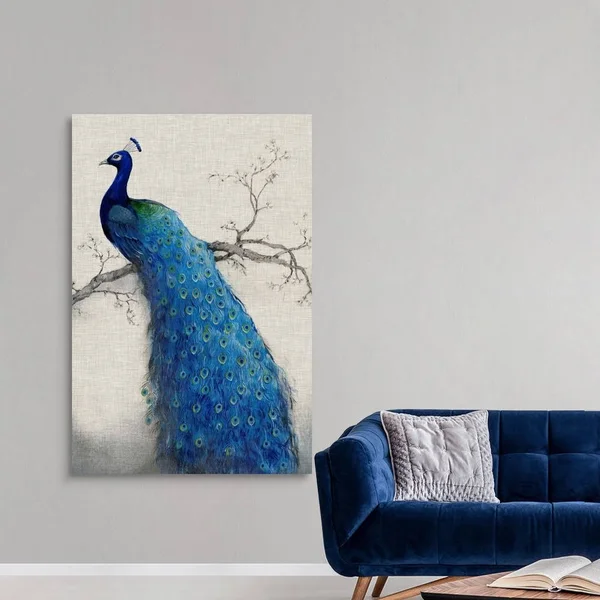 Peacock Blue II - Canvas Wall Art, 40x60, Great Big Canvas
