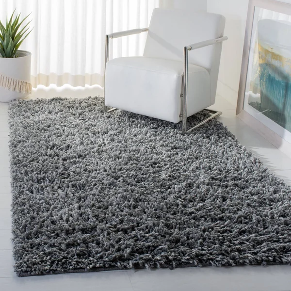 Safavieh Sheep Shag Navy 4 ft. x 6 ft. Area Rug, Blue
