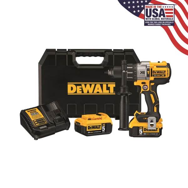 DeWalt 20V Max XR Hammer Drill Kit, Brushless, 3-Speed (dcd996p2)