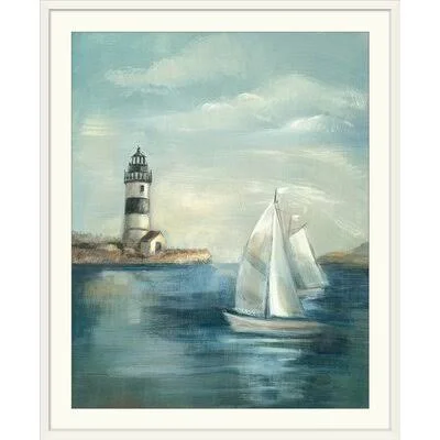 &Northeastern Breeze I& by Silvia Vassileva Painting Print Great Big Canvas Format: White Frame, Size: 44x22 H x 37x22 W x 1x22