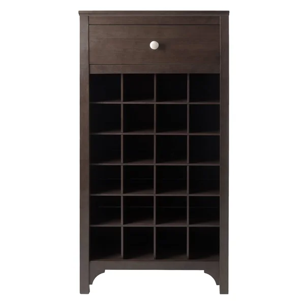 Winsome Ancona Modular 24 Bottle Wine Cabinet with Drawer
